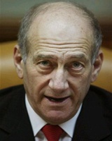 Israel's former Prime Minister Ehud Olmert